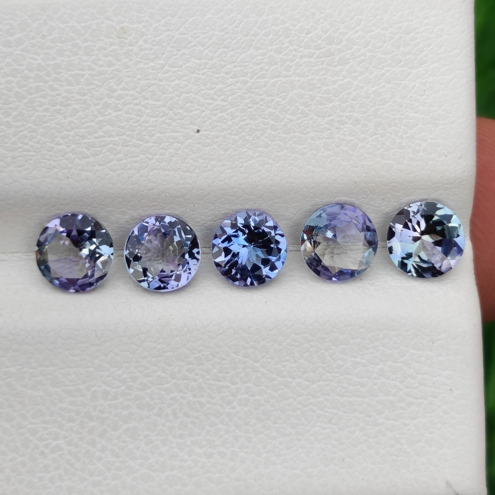 Bio colour tanzanite round gemstone 5mm lot loose gemstone for jewelry making