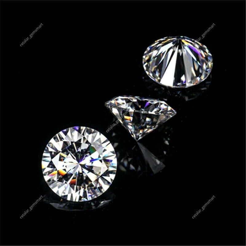 Lab Grown Diamonds DEF, SI Round Cut HPHT/ CVD for rings 2 mm size 6 Stones