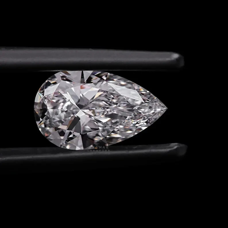 CERTIFIED 4.15 Carat Natural Diamond D Grade Pear CUT LOOSE VVS1/ 13.2 mm