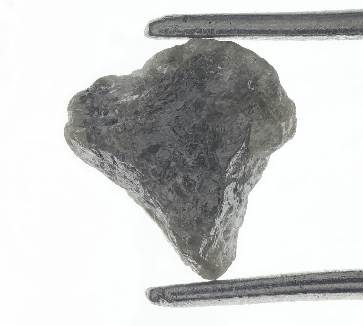 Raw Natural Loose Grey 2.26 Carat 9.60×8.86×4.64MM Rough Diamond