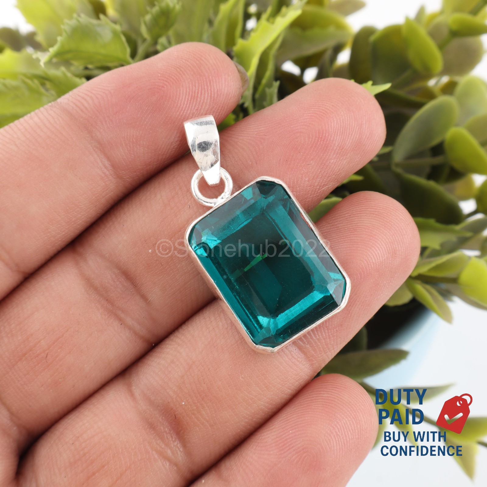 Natural Apatite Wedding Engagement Mother Boho Pendant Jewelry Sterling Silver