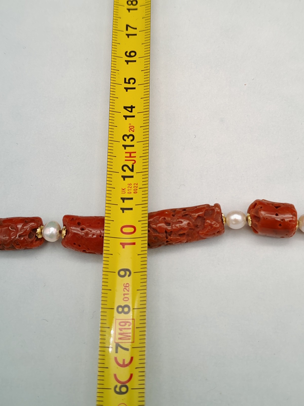 Women’s Red Coral Sardinian Bracelet Natural Real Pearl Silver 925 Gold Plac