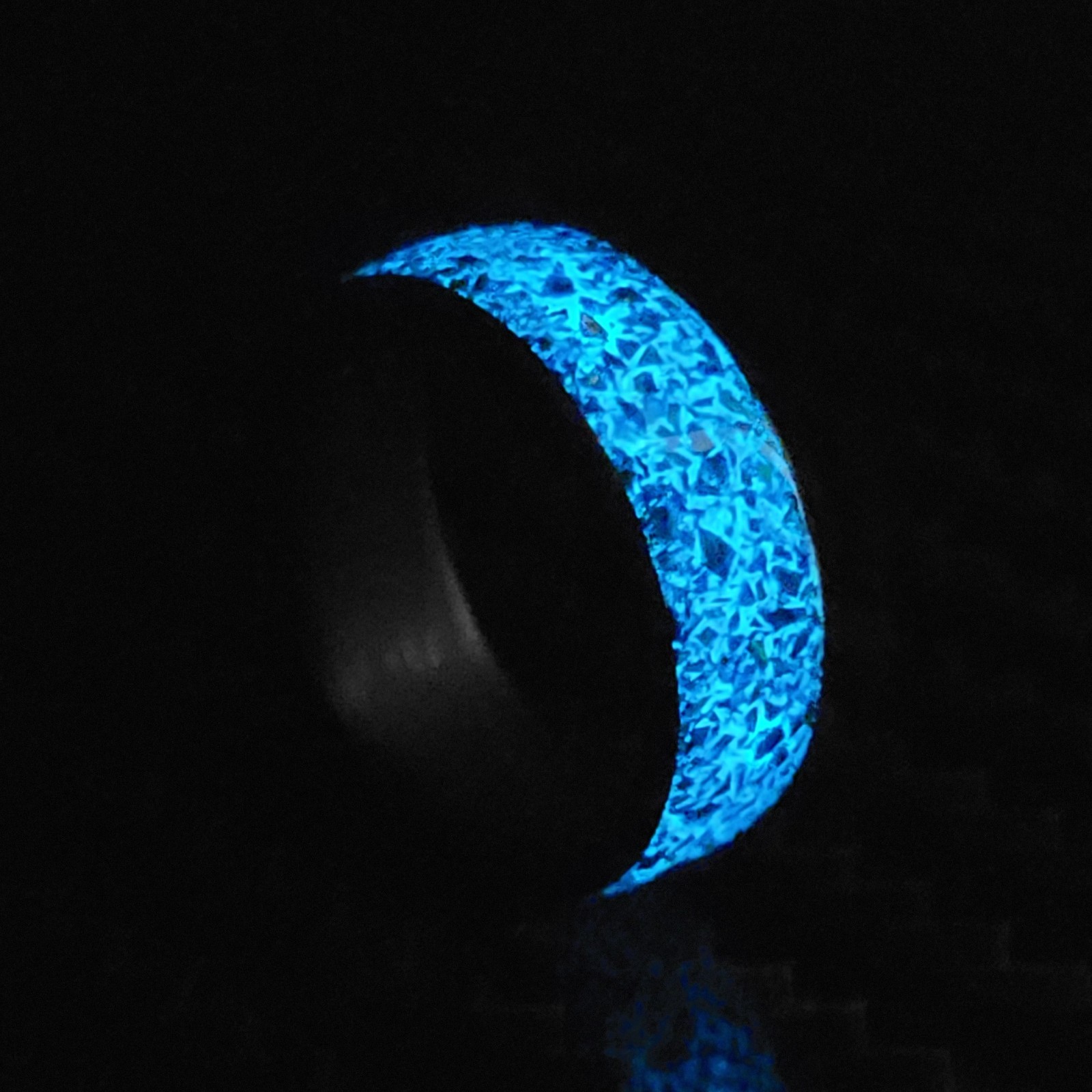 Carbon Fiber Ring with Fire Opal inlay – Handcrafted – Sizes 4-16 – Custom Width