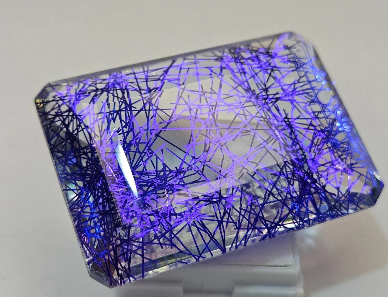 Superb Rutilated Quartz Natural Emerald Cut 195+ Ct Loose EGL Certified Gemstone