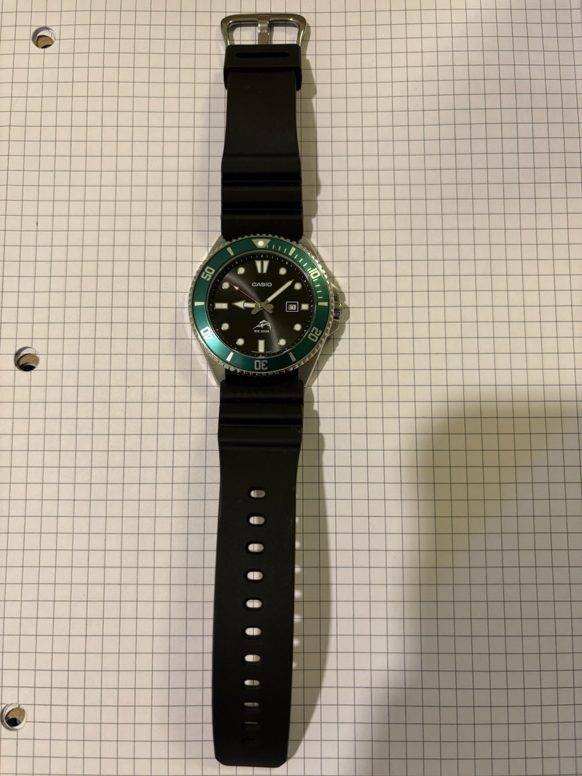 Casio MDV106B-1A3V, Duro, Dive Watch, 200 Meter WR, Anti-Reverse Bezel