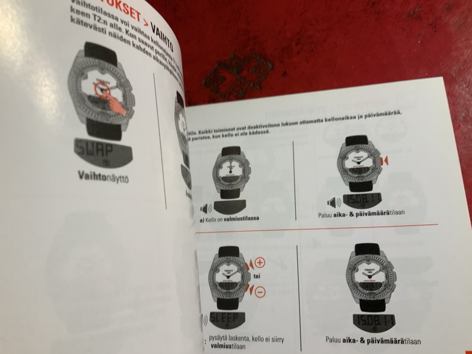 Tissot Racing Touch Watch Owners Manual User’s manual only One