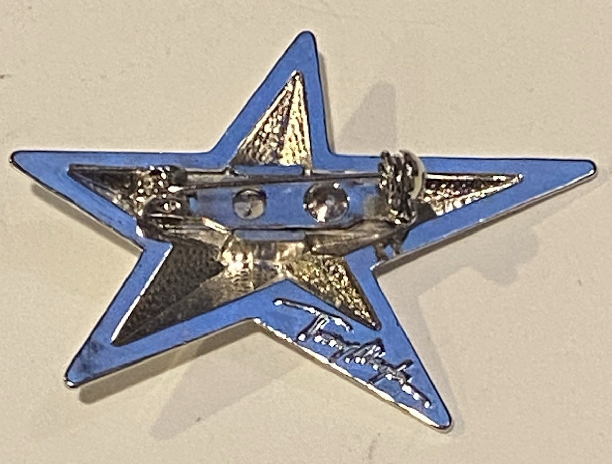 Y2K VTG THIERRY MUGLER ANGEL (Perfume) Star Brooch / Pin-PRISTINE-Rare Beauty