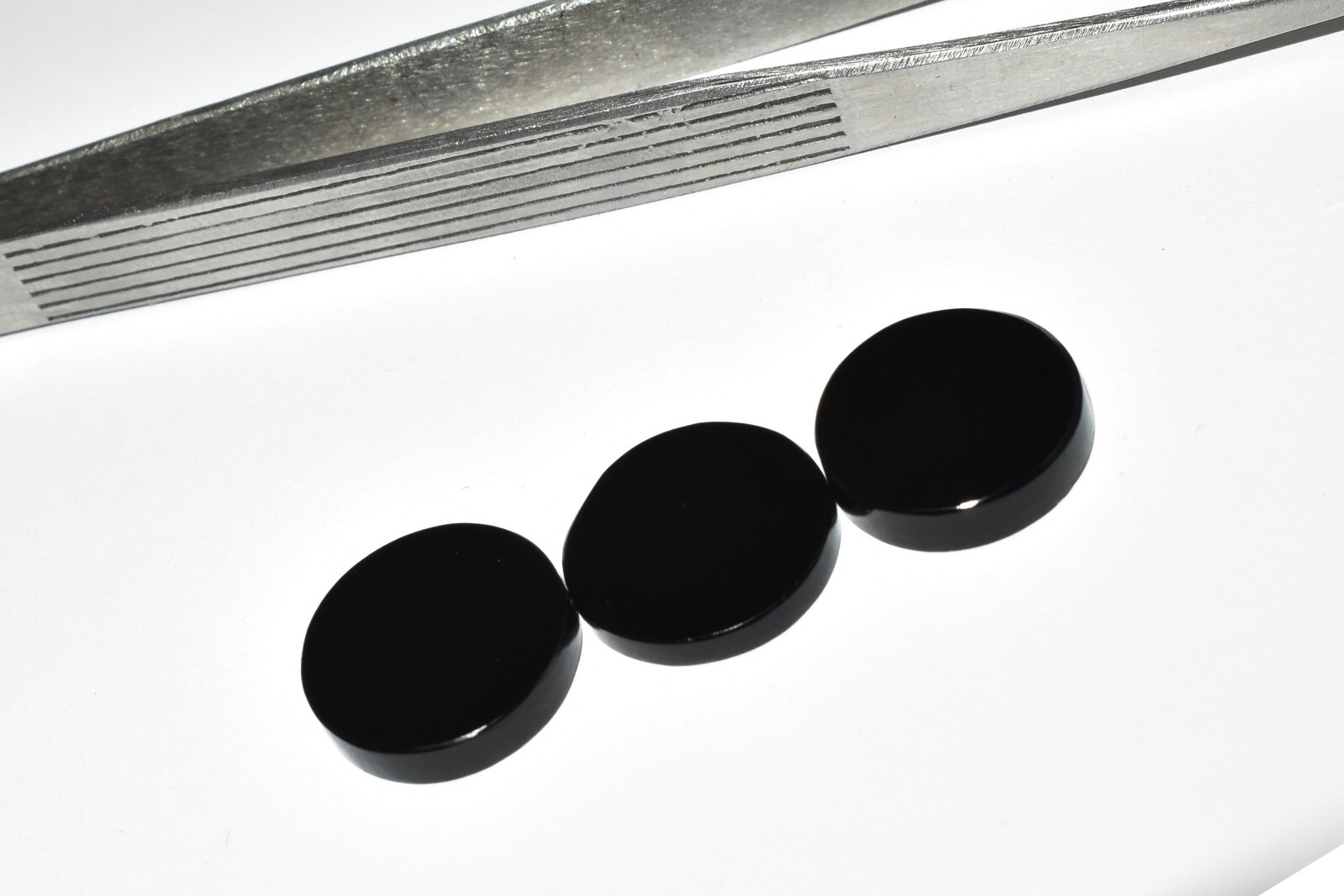 natural black Onyx Flat , black Onyx Round Shape Coin,Loose gemstone