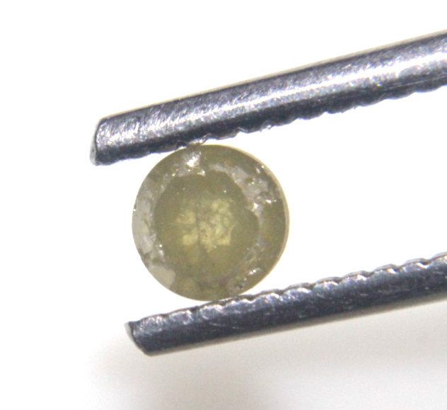 0.50Ct Natural Real Round Yellow Color Tambuli Rose Cut Diamond 4.19-4.21×2.94MM