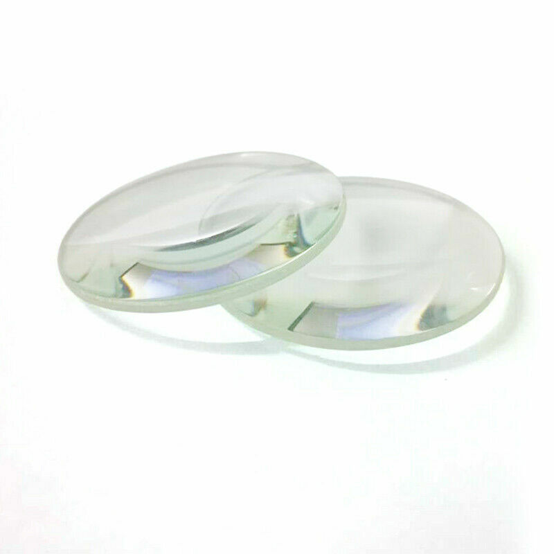 2PC Optics Glass Double Convex Lens Focal 50/200/300mm Magnifying Glass