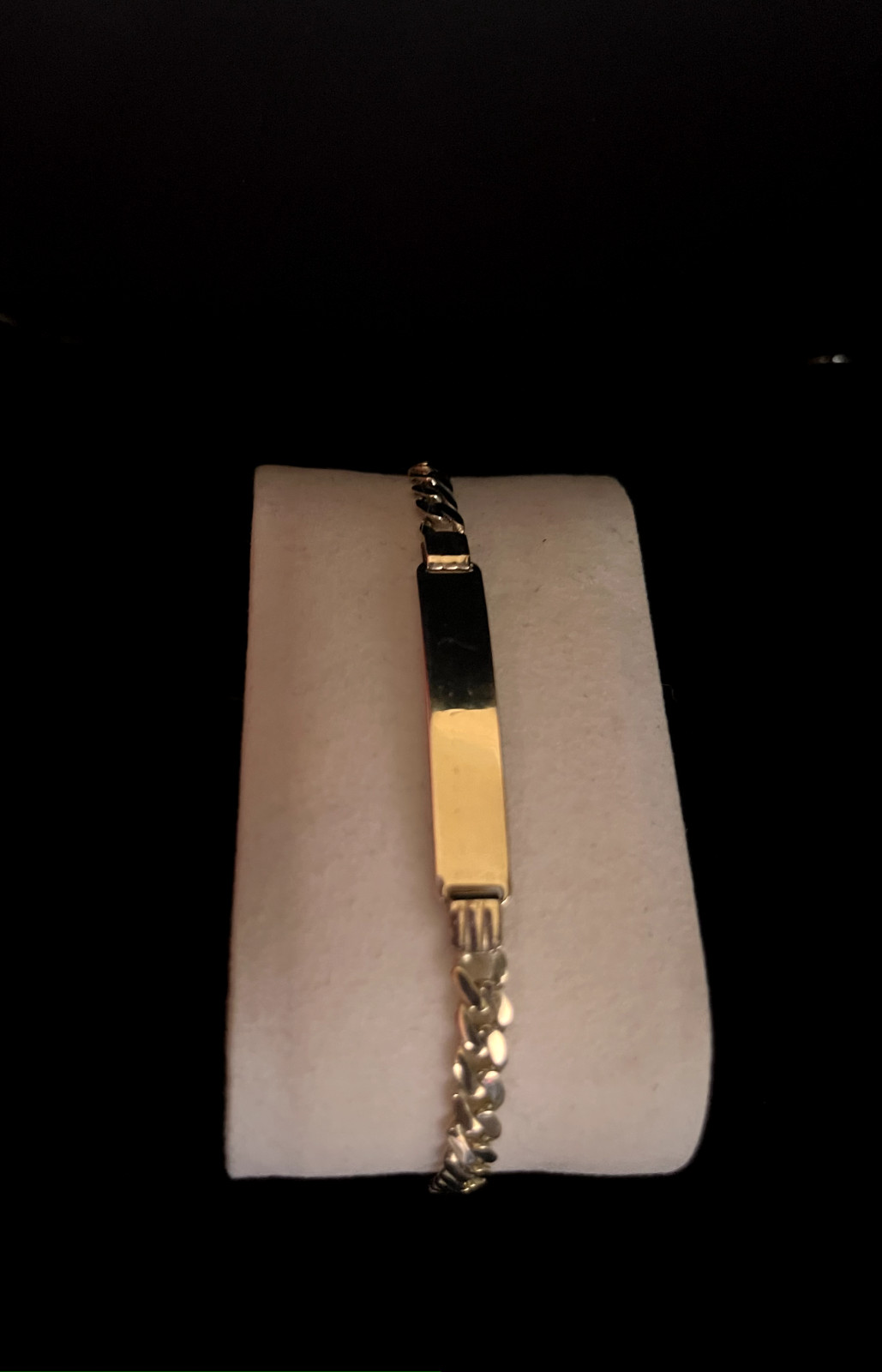 6″ Miami Cuban ID Bracelet (5mm) in 14k Yellow Gold