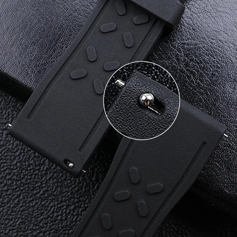 20 21 22 Waterproof FKM Rubber Strap Band Fits IWC Big Pilot Portofino TOP GUN