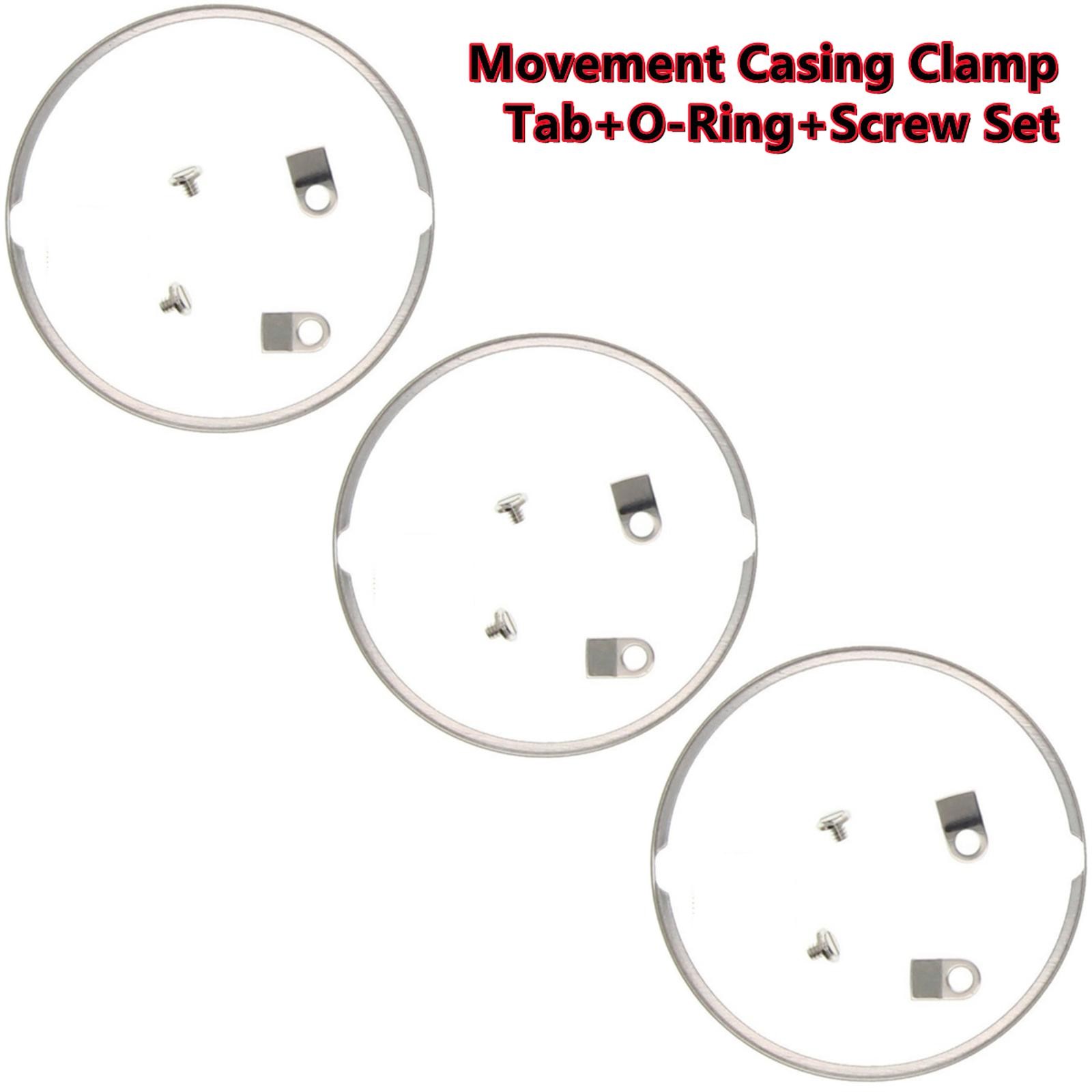 3 Set Movement Steel Holder Spacer Ring&Screw Tabs For ETA 2824 2834 2846 2836 H