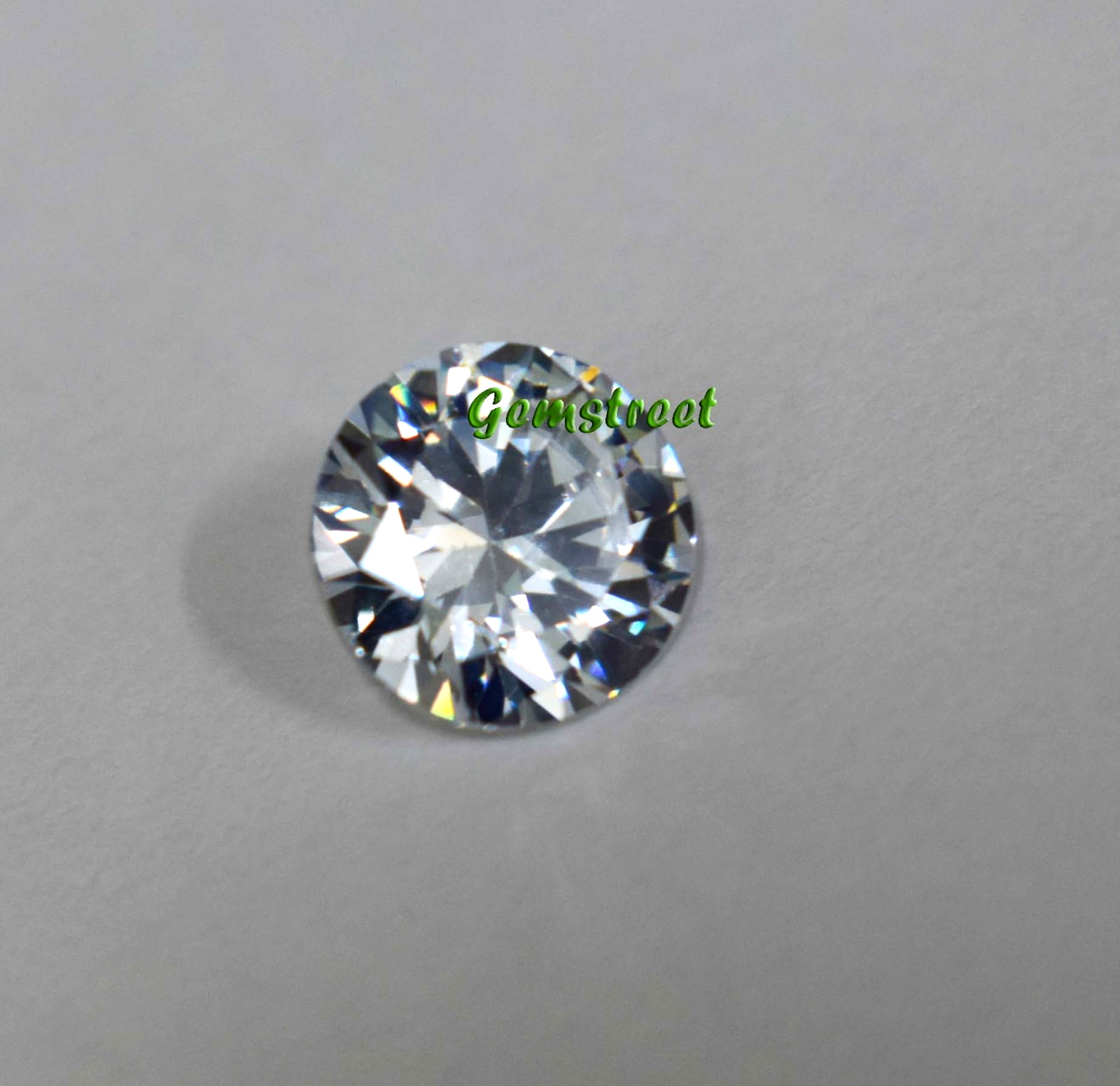 Brilliant 4 Ct Natural White Sapphire Round Cut Certified September Birthstone.