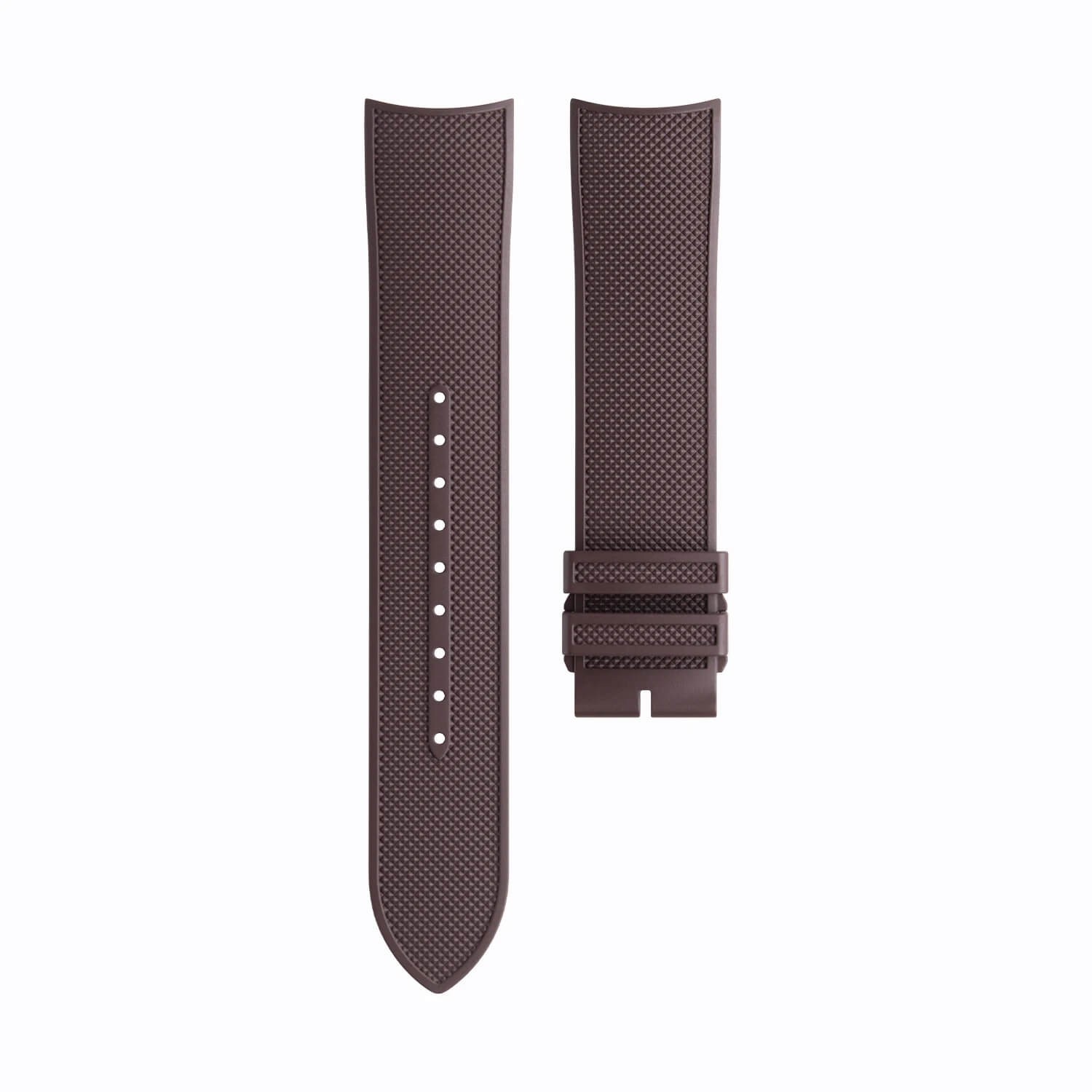21mm Curved FKM Rubber Watch Strap Band Fits Jaeger-LeCoultre Polaris Date 42mm
