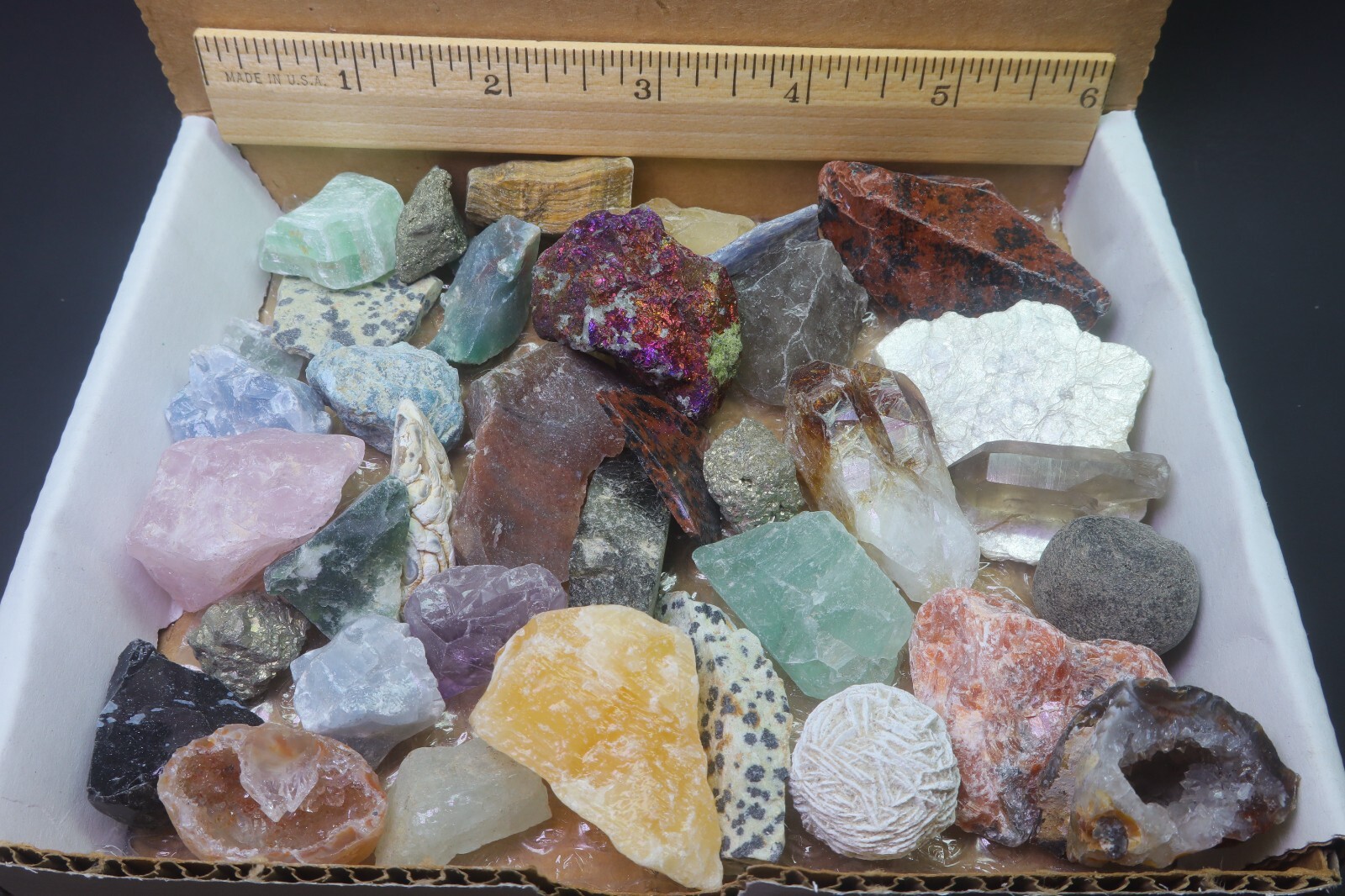 Crafters Collection 1 Lb Natural Crystals Mineral Specimens Mixed Gemstones
