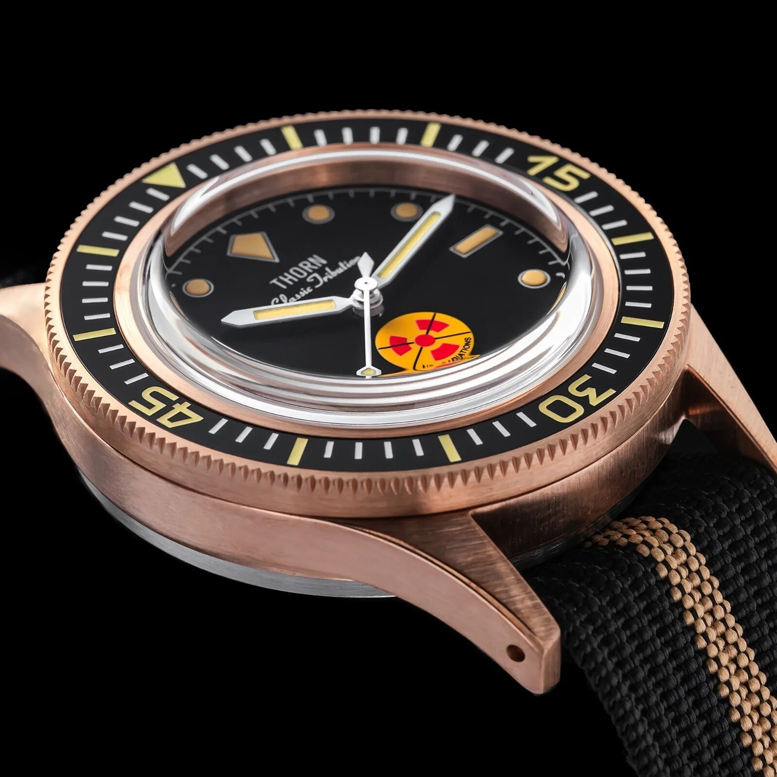 THORN Fathoms Fifty CUSN8 Bronze NH35 Diver 200M Automatic Watch No Radiations