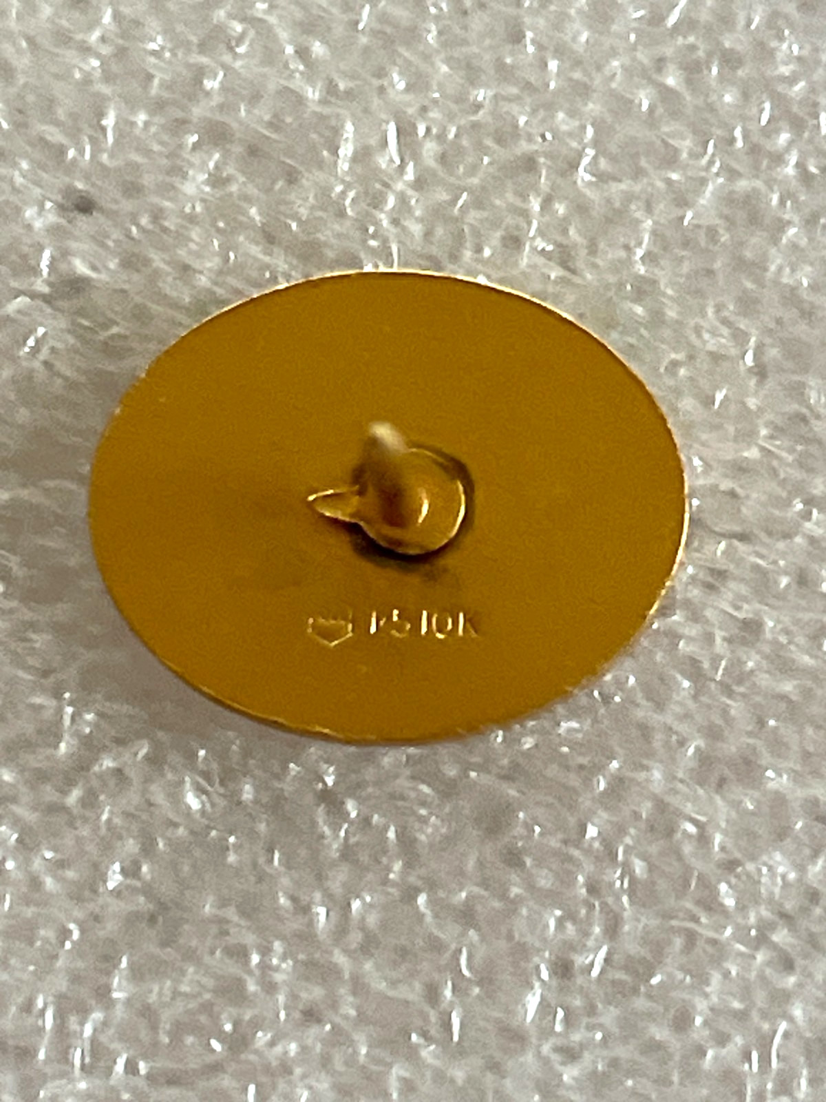 VTG Chemistry Flask Beaker Pin 1/5 10K Gold Liquid Drop Tie Tack Scientist (B)