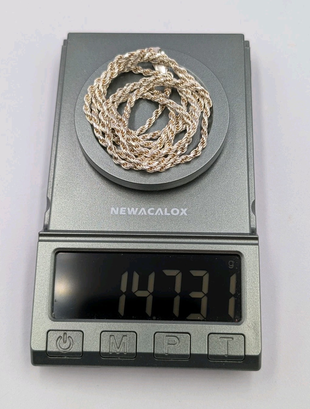 Vtg Italian 925 Sterling Silver Solid Rope Chain Necklace 30″ 2.2mm 14.7g Unisex