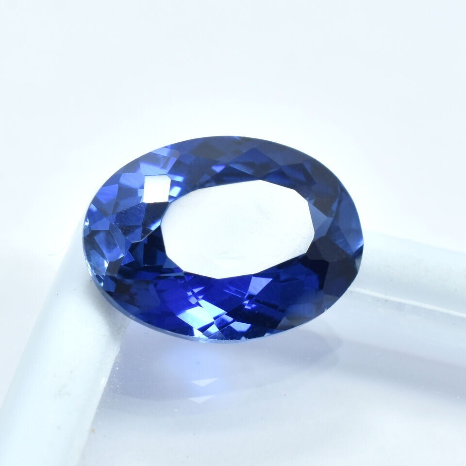 Blue Tanzanite Oval Cut Extremely Rare Natural 8-9 Ct Loose Gemstone CERTIFIED