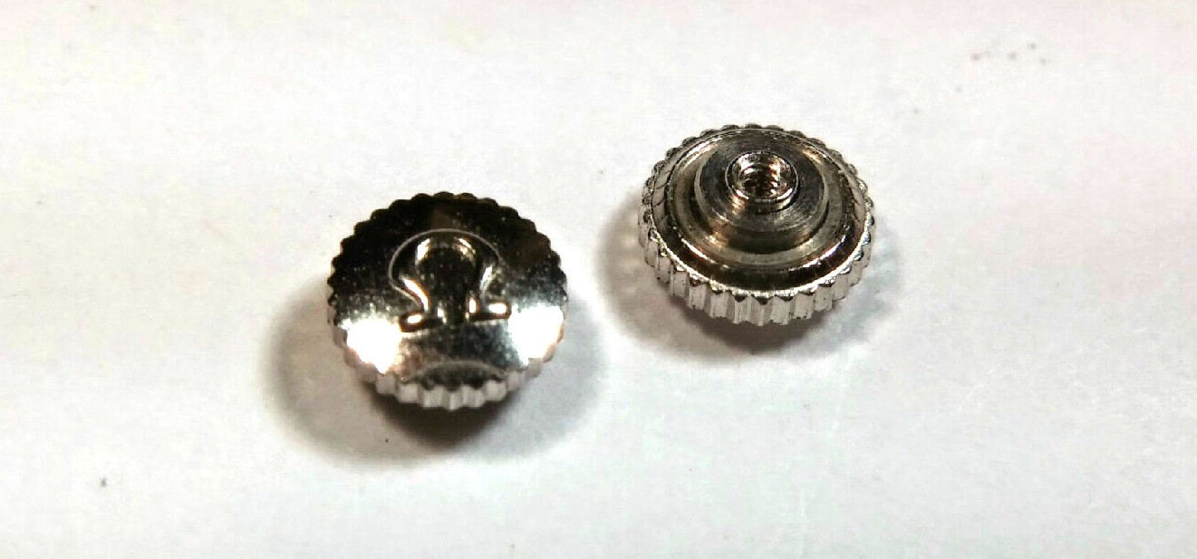 OMEGA (White) Dustproof Crown 4.7mm x Tap 10, beautiful!, watch part