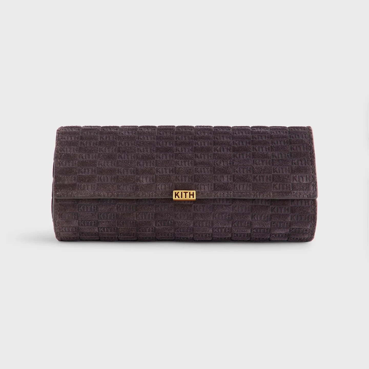 KITH Kithmas Monogram Suede Leather 3-Watch Roll Incognito Brown SOLDOUT IN HAND