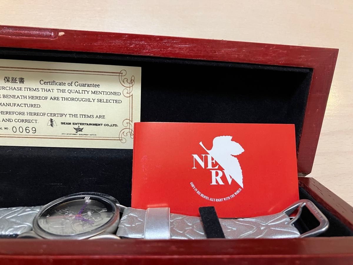 Evangelion Unit-01 Wristwatch Limited Edition Serial No. 69 From Japan