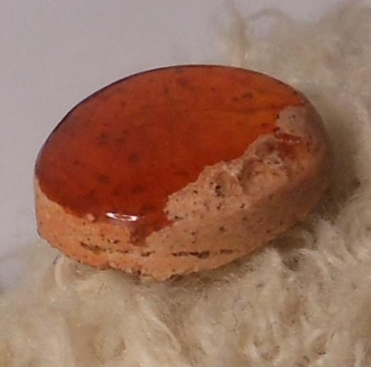 1.55ct Mexican Fire Opal Freeform 9.6 x 8.7mm Pop It in the Cart Sale