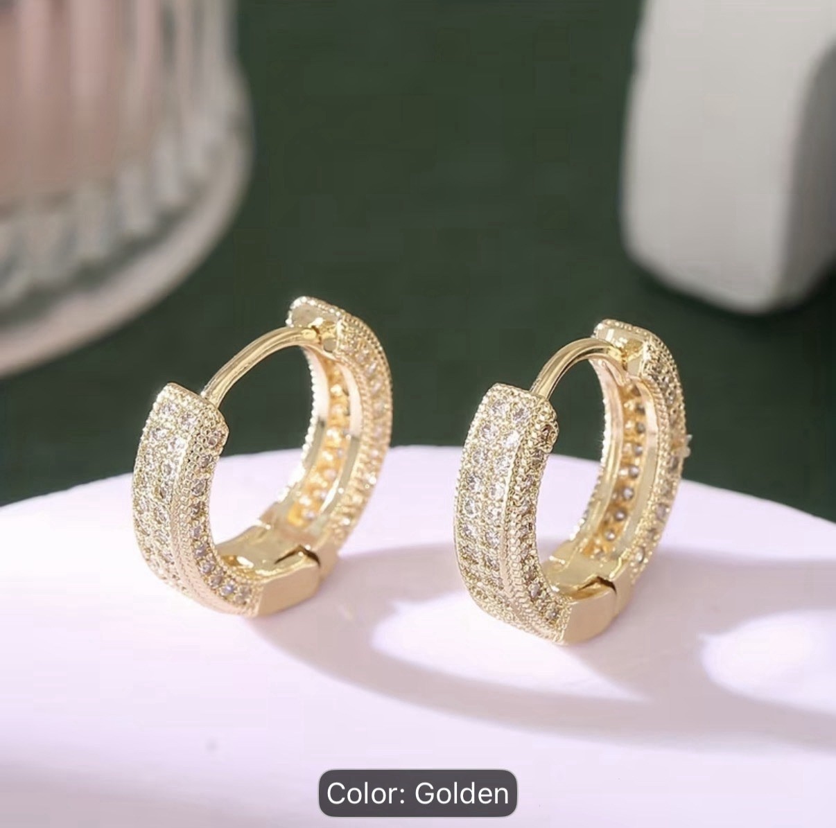 Beautiful Small Golden Earrings for Women