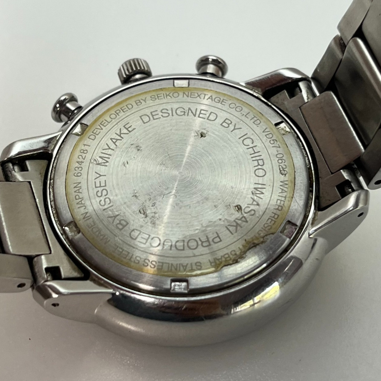SEIKO ISSEY MIYAKE C NYAD001 Qz Watch Ichiro Iwasaki Black Dial Japan #142B