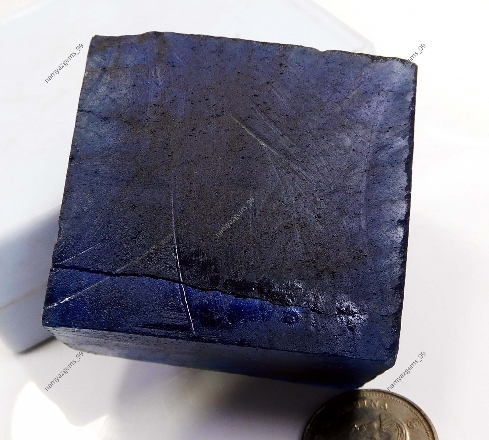 777.00 Ct Natural Translucent Blue Tanzanite Rough Certified Loose Gemstone