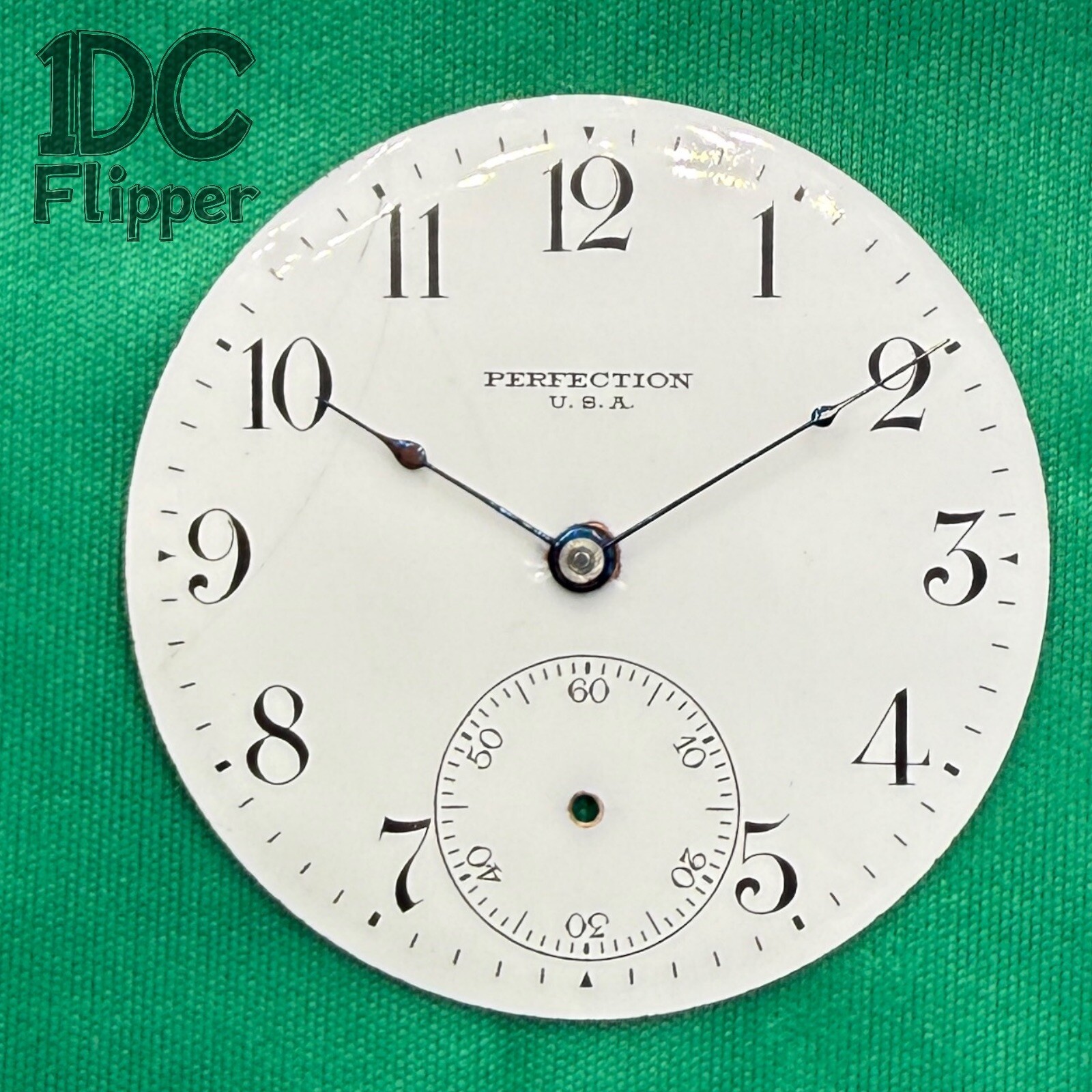 Perfection NYS Pocket Watch Dial 16s 42.0 mm with Spade Hands 12.1 NYS5 Read!