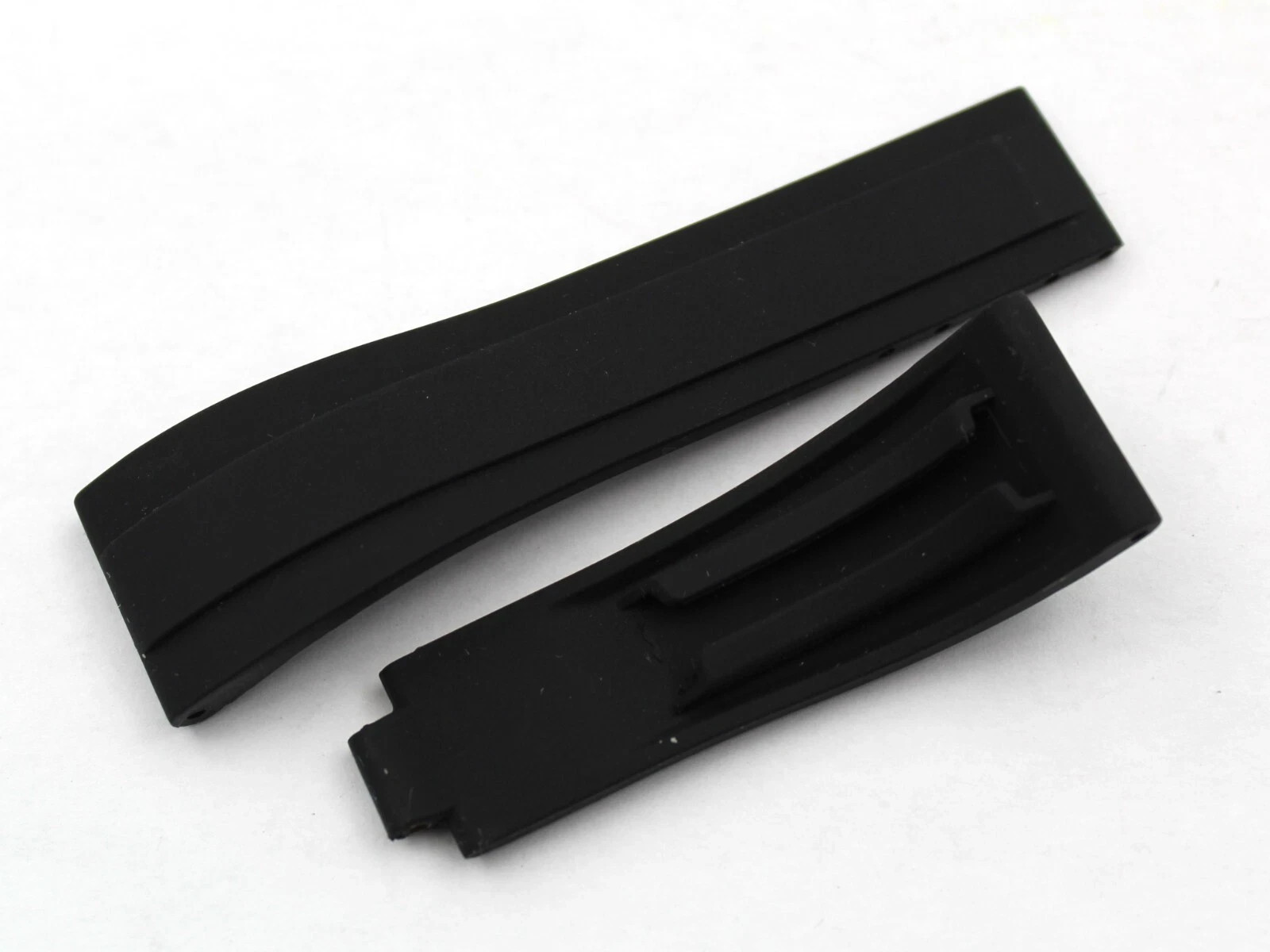 Black Silicone Strap 20/16mm Oysterflex Waterproof Sports Watches New