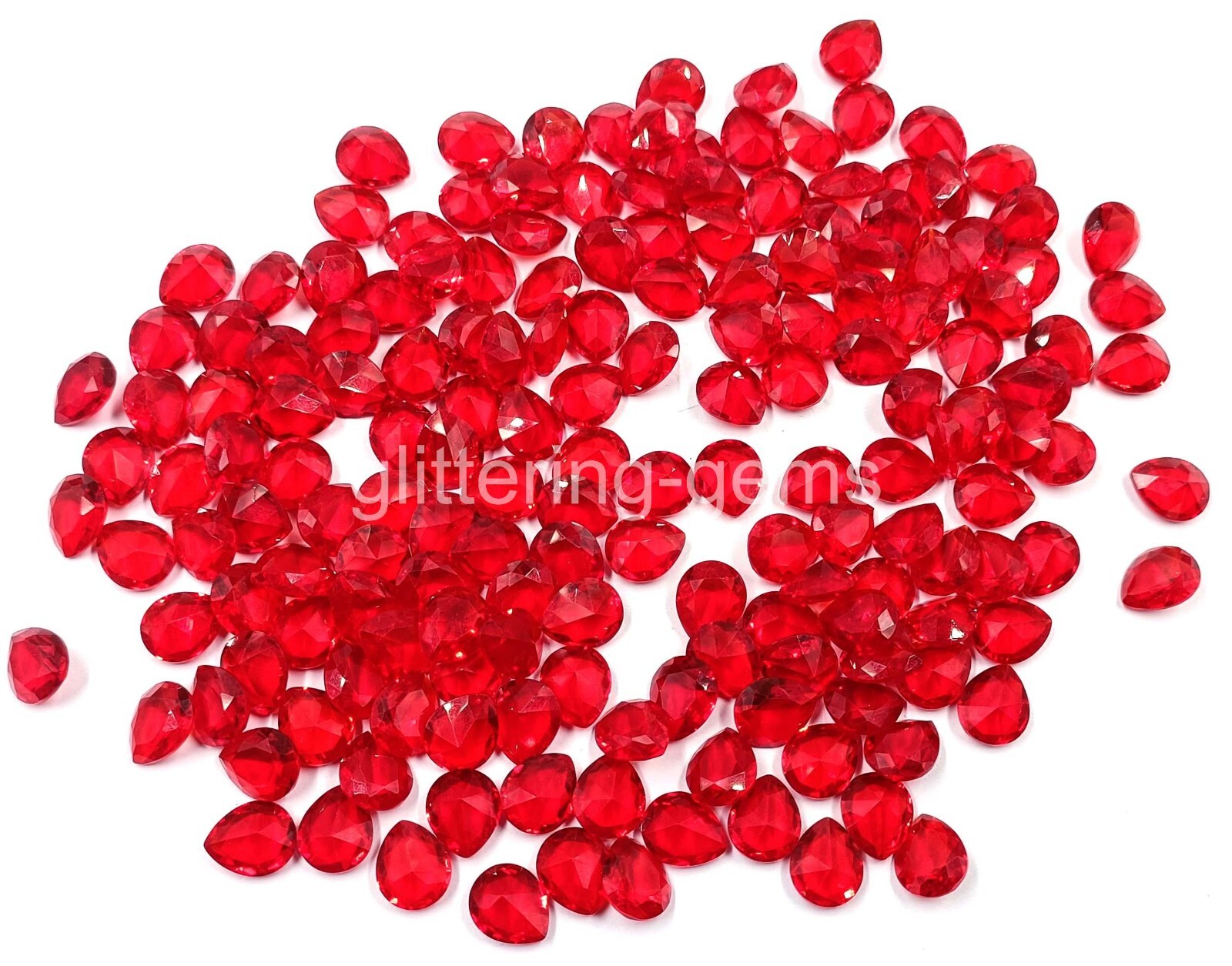 Pear Cut Natural Red Ruby Lot 12×10 mm Size IGL Certified Loose Gemstone M25