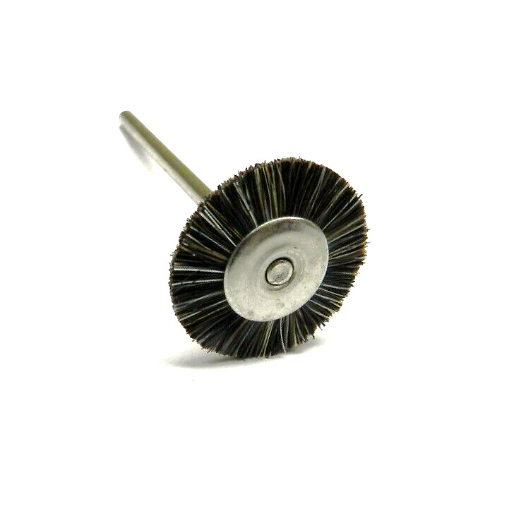 12 Mounted Medium Bristle 3/4″ Brush Wheel 3/32″ Shank for Rotary Tool