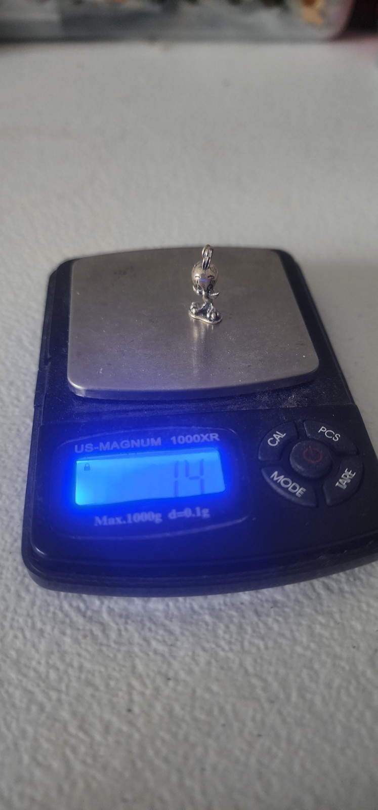 Vintage 3D Tweety Bird 925 Sterling Silver Dangle Pendant Charm Shelf KnickKnack
