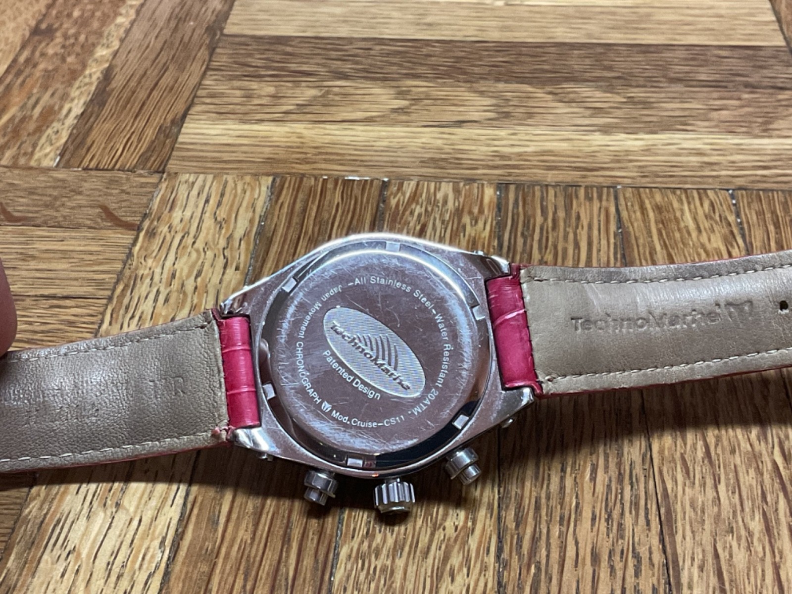 TechnoMarine Cruise CS11 45mm Unisex Chronograph 200M Louisiana Alligator Strap
