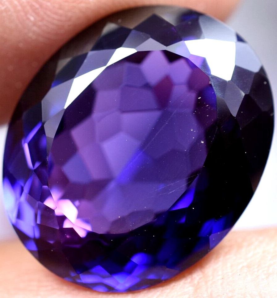 Natural 28.50 Ct Boysenberry Sapphire GGL Certified fabulous Loose Gemstone