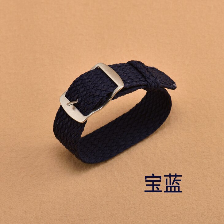 No-hole PL Nylon Watch Band 14mm 16mm 18mm 20mm 22mm Weave Fabric Strap Bracelet