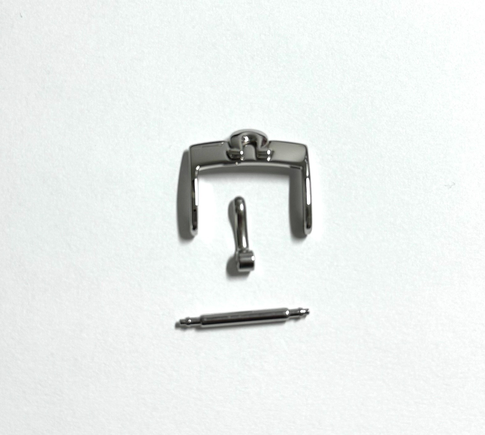 ORIGINAL OMEGA 16mm POLISHED Silver CLASP STZ006410 For 16mm Strap at Buckle End