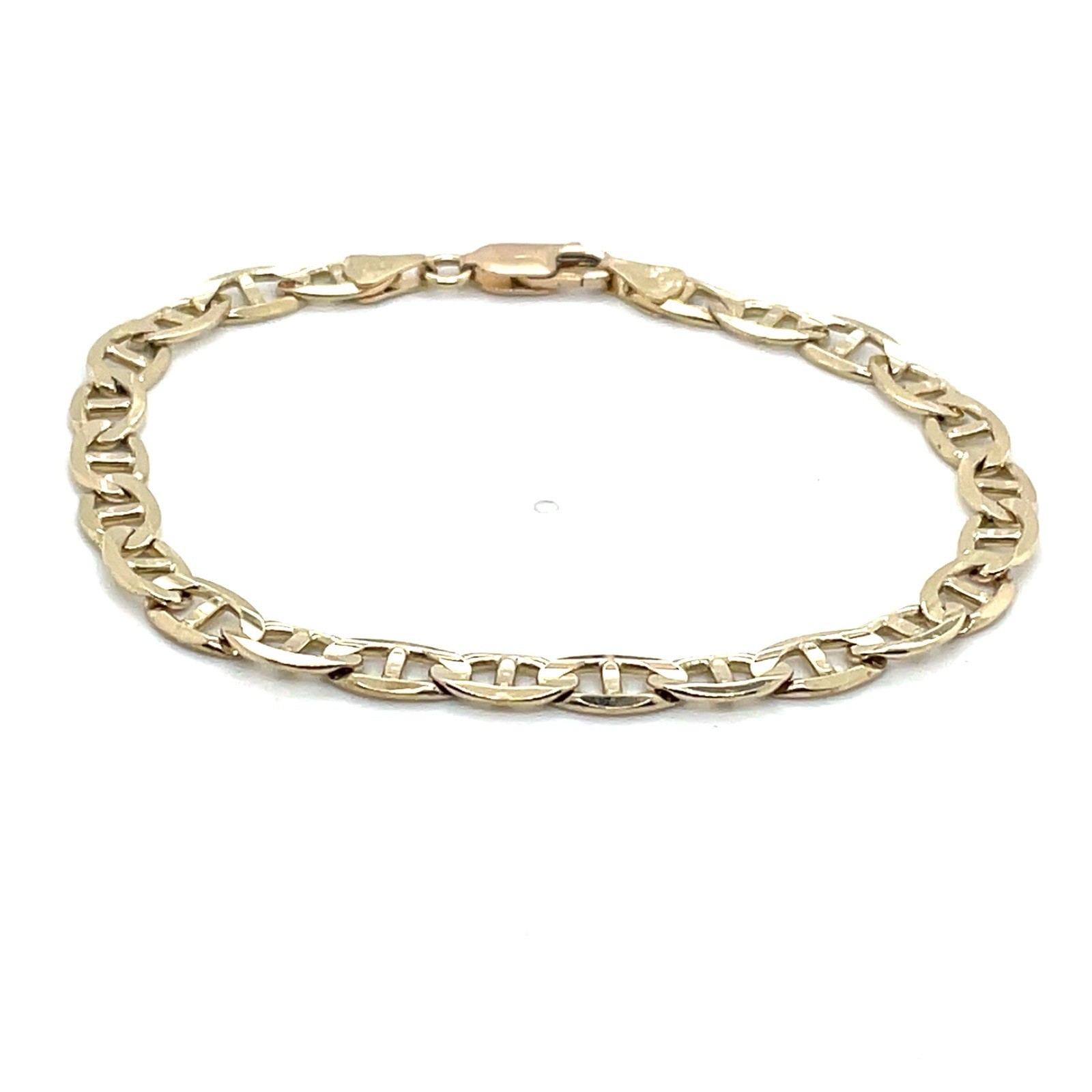 10K Yellow Gold Mariner Anchor 6mm Wide Bracelet 8 1/4 – 9.8 Grams