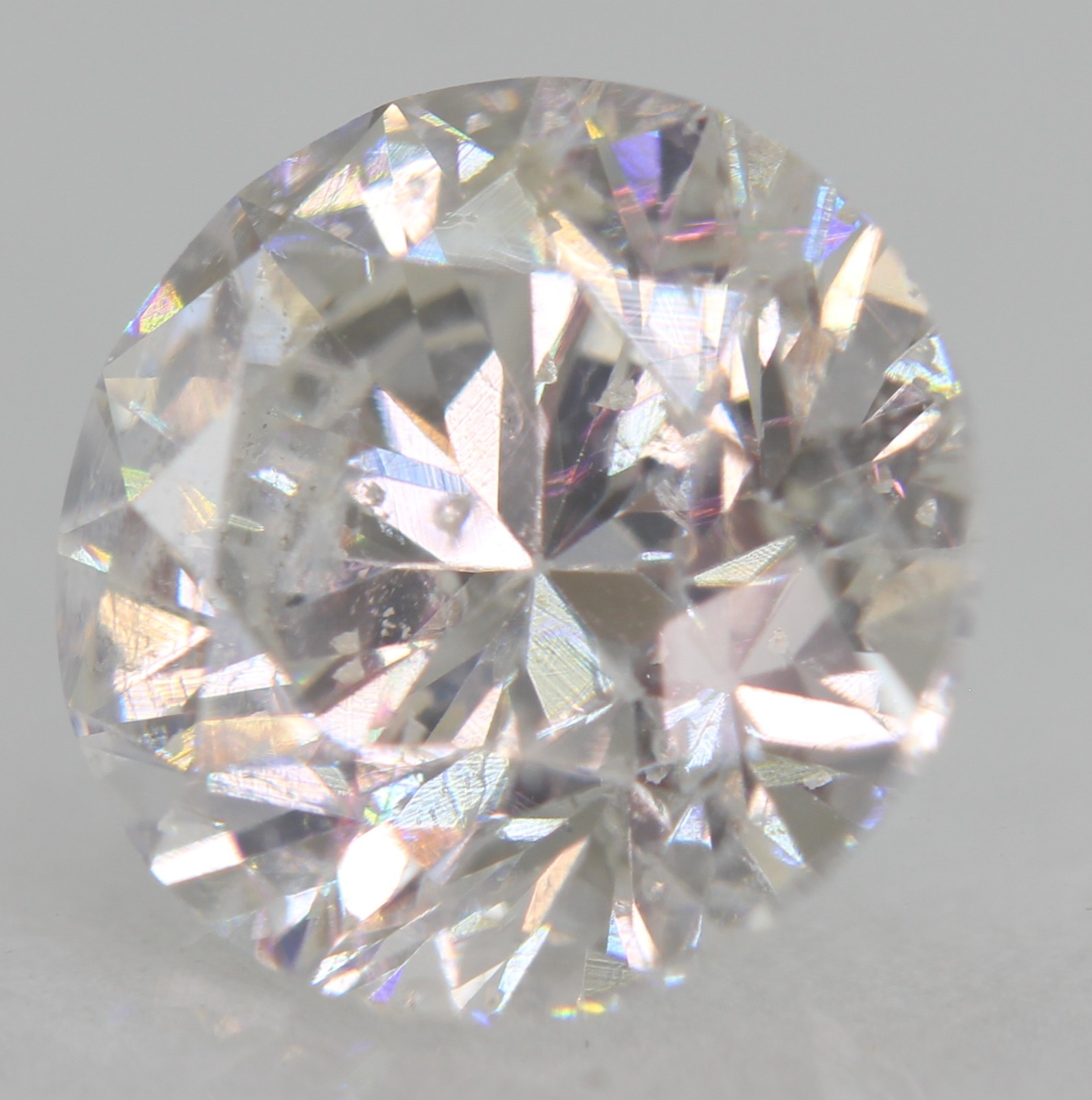 Certified 1.50 Carat F SI1 Round Brilliant Natural Enhanced MINED Diamond 7.23mm