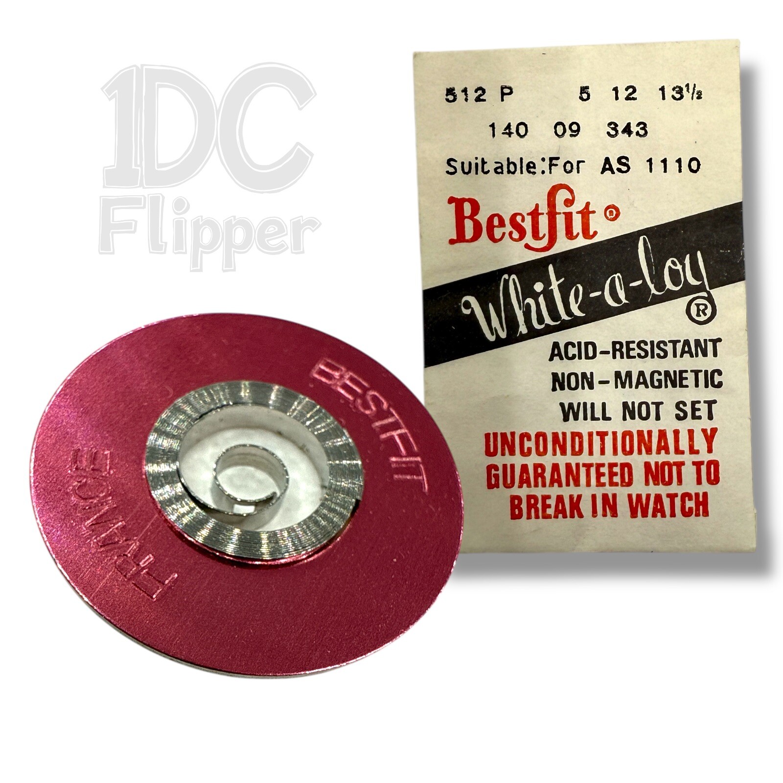 Omega T17 Mainspring 1.40 x 0.09 x 343 Watch Part BestFit 512P AS 1110 Read!