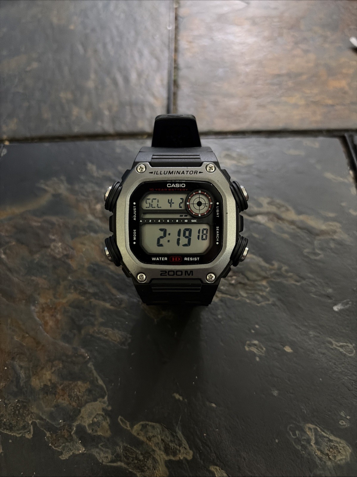 Casio DW-291H Illuminator Digital Wristwatch for Men 200M Water Resistant Alarm