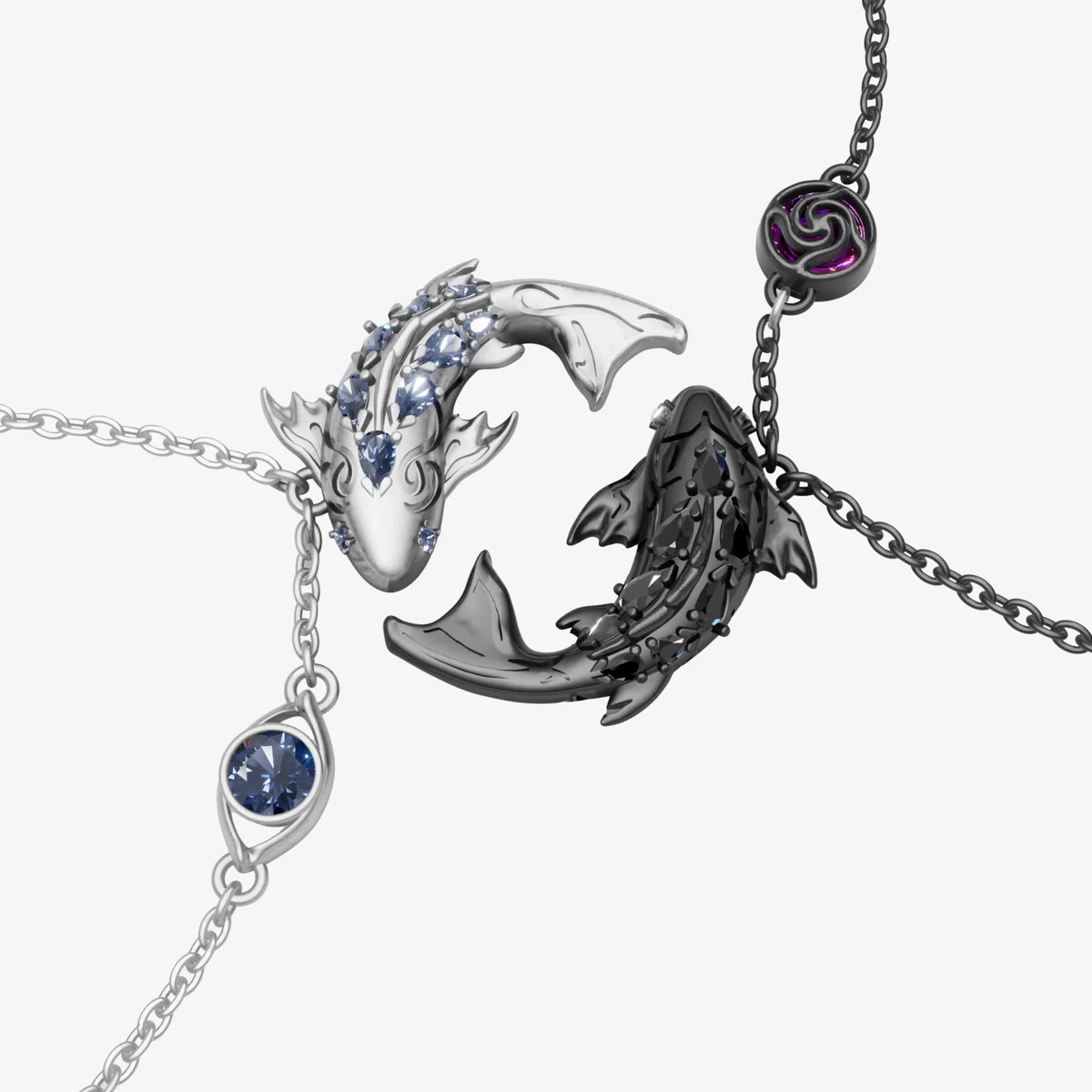 Gojo and Geto Kraymer Art Anime Necklace Collection