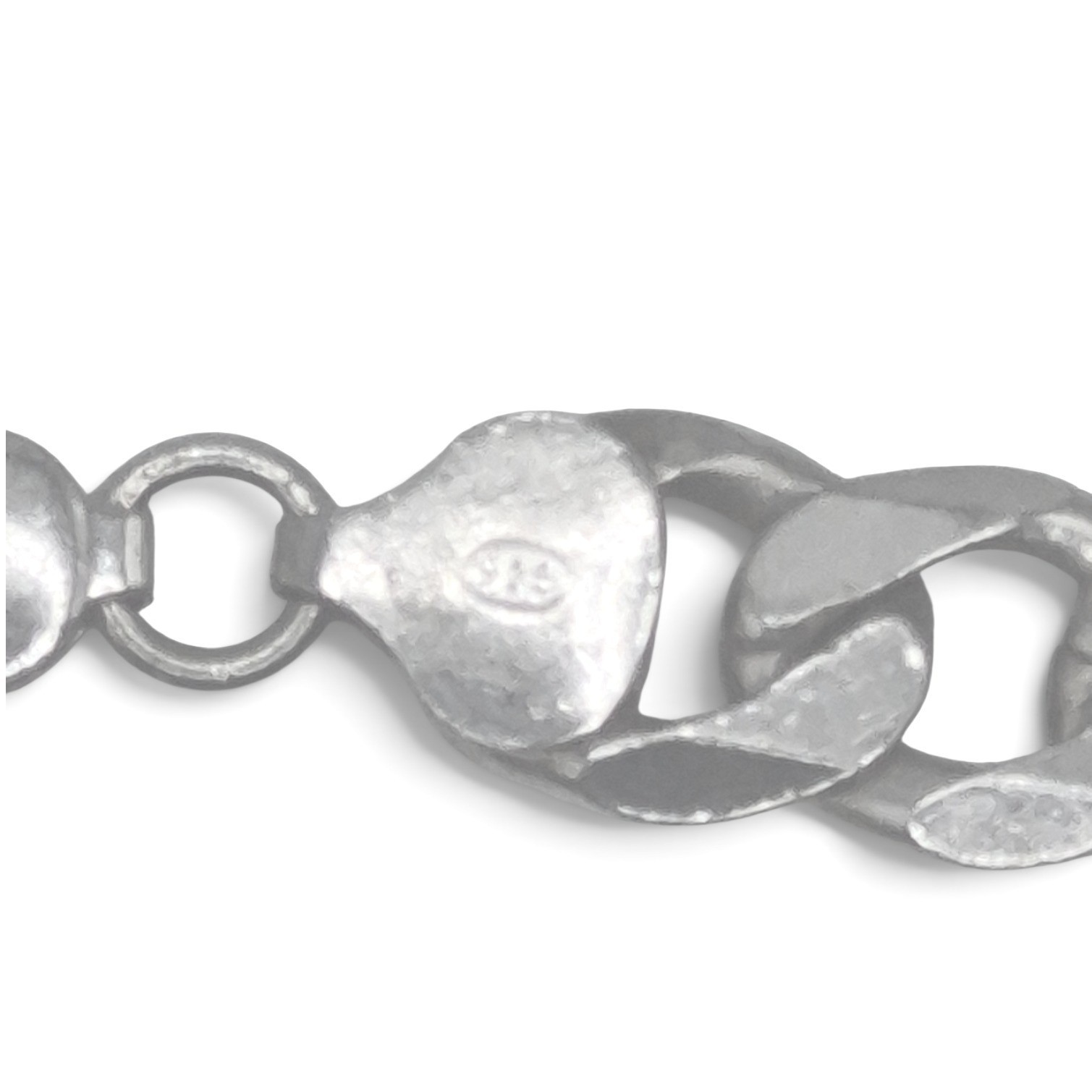 Vintage Figaro Bracelet Mens 9.5″ Silver Italian 925 Link