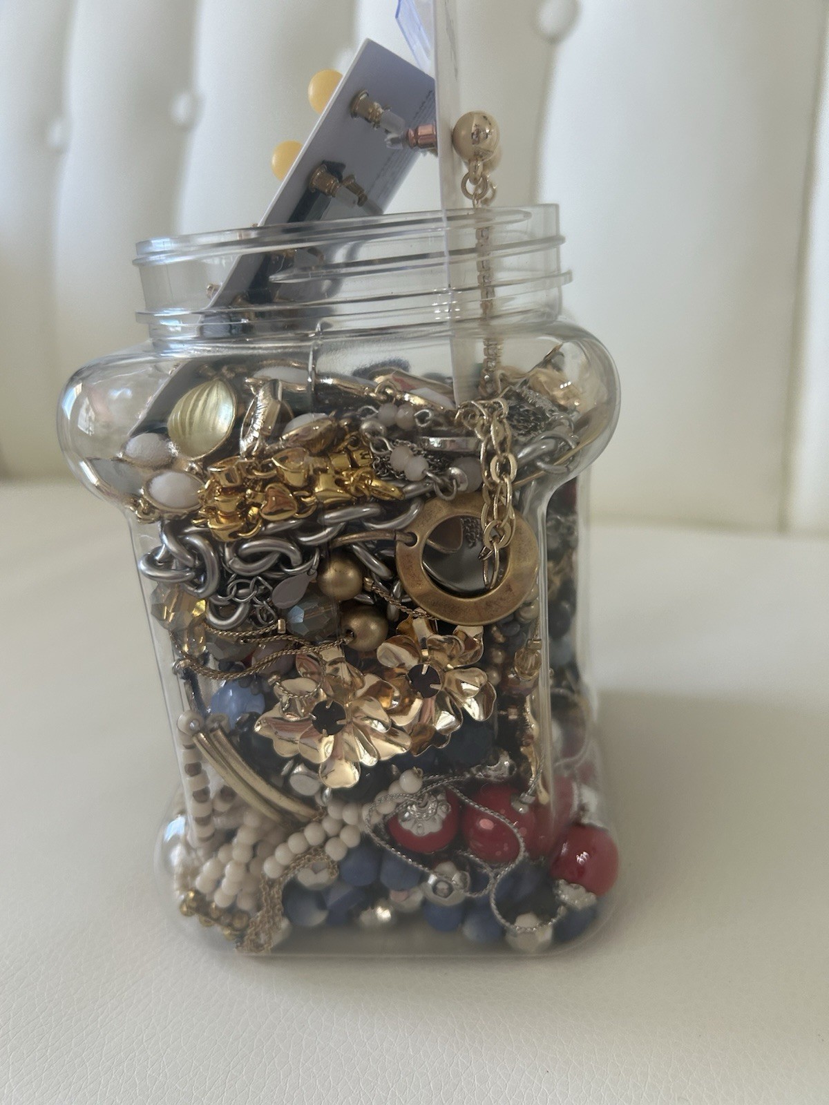 Mixed Costume Jewelry Lot – Necklaces, Bracelets, Earrings & Charms | 956g (2.1