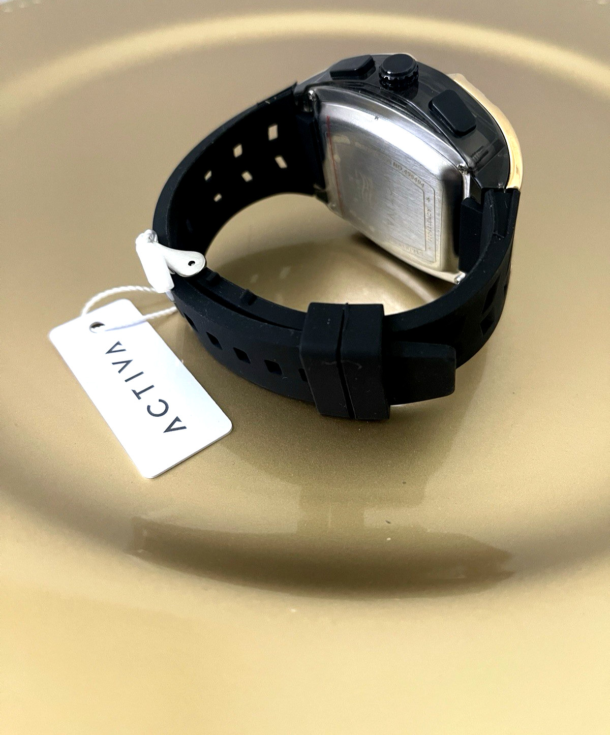 Activa X Invicta ACW8131-005 Men’s Digital Analog Watch 50mm Black Gold New