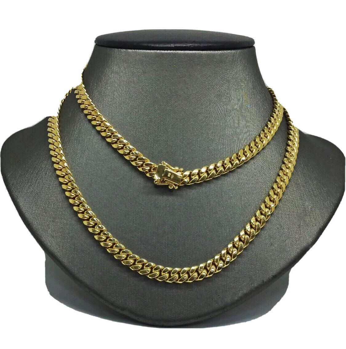 Men’s Pure 14k Yellow Gold 6.50mm Miami Cuban Link Chain 24″ Necklace Box Lock