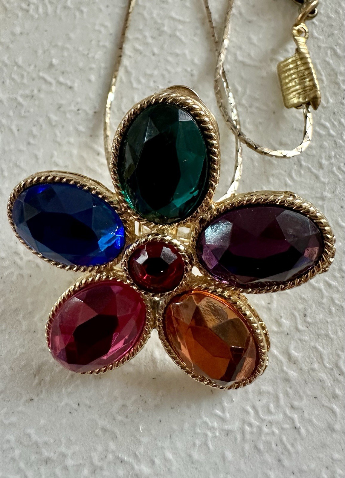 Fashion Jewelry Mixed Lot 8 Necklaces & Pendants Multicolor Metal Glass Plastic